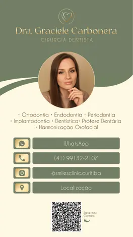 Cartão de visita digital para medicina