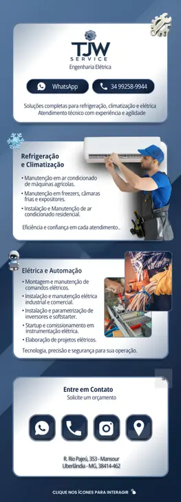 Cartão de visita digital para Técnico