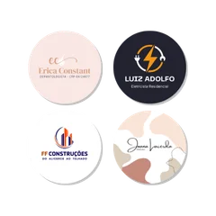 Cartão de visita digital Moeda NFC