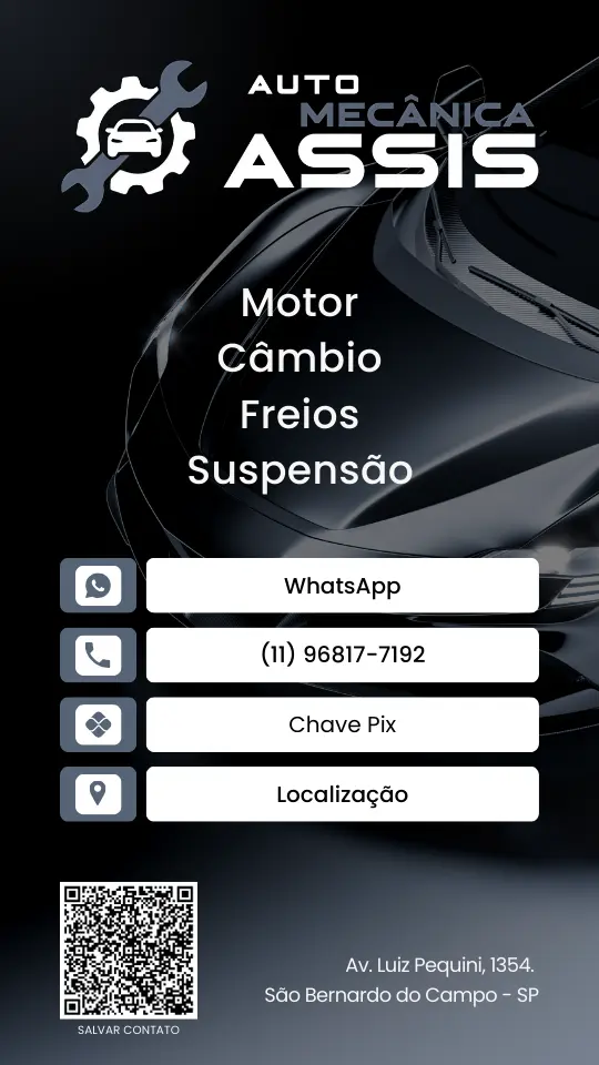 Cartão de Visita Virtual Automotivo