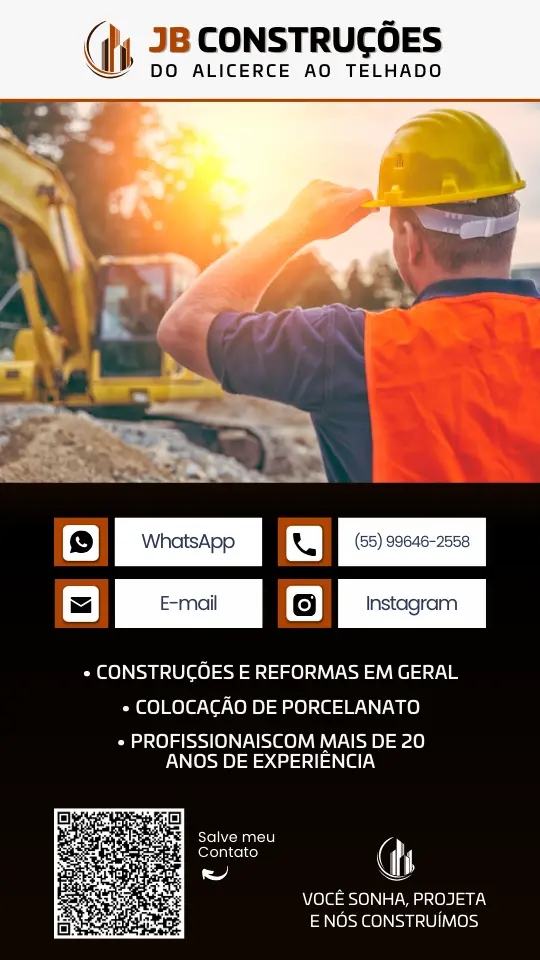 Cartão de Visita Virtual para Construção