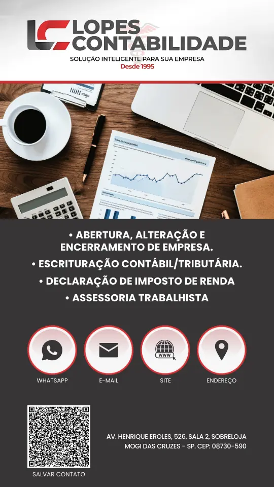 Cartão de Visita Virtual Contabilidade