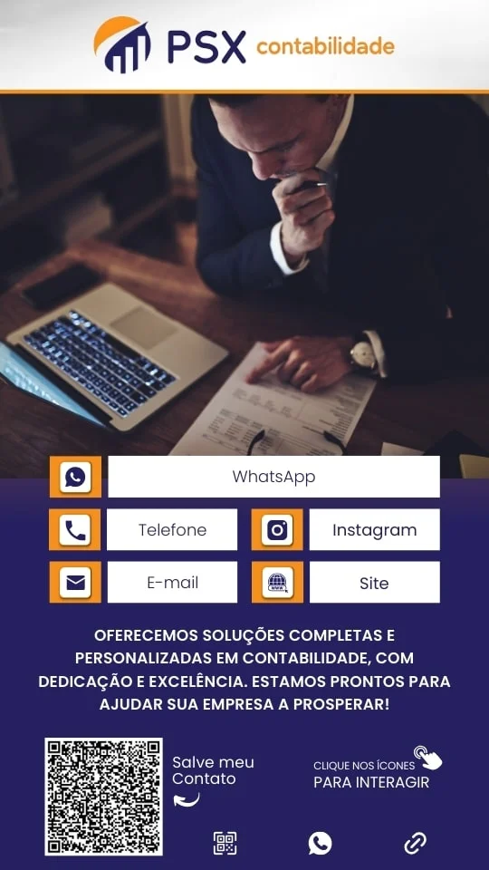 Cartão de Visita Virtual Contabilidade