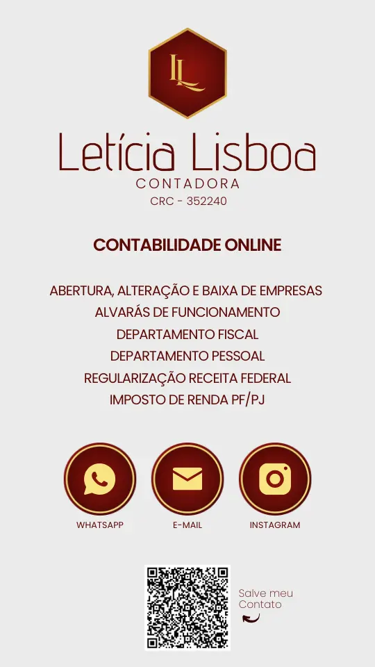 Cartão de Visita Virtual Contabilidade