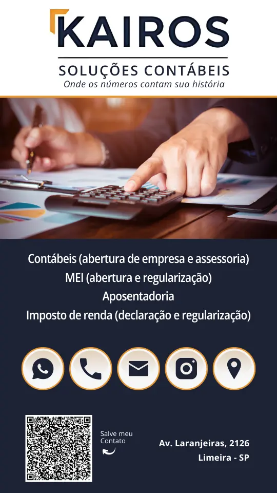 Cartão de Visita Virtual Contabilidade