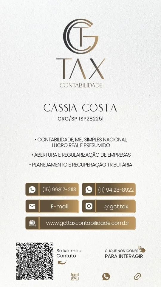 Cartão de Visita Virtual Contabilidade