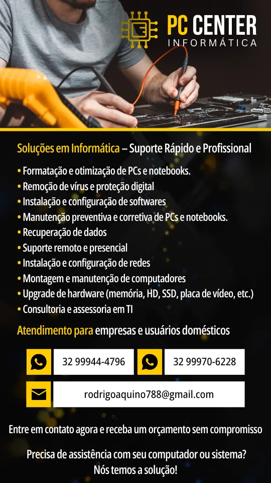 Cartão de Visita Virtual para Serviços